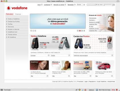 Vodafone rediseña su web