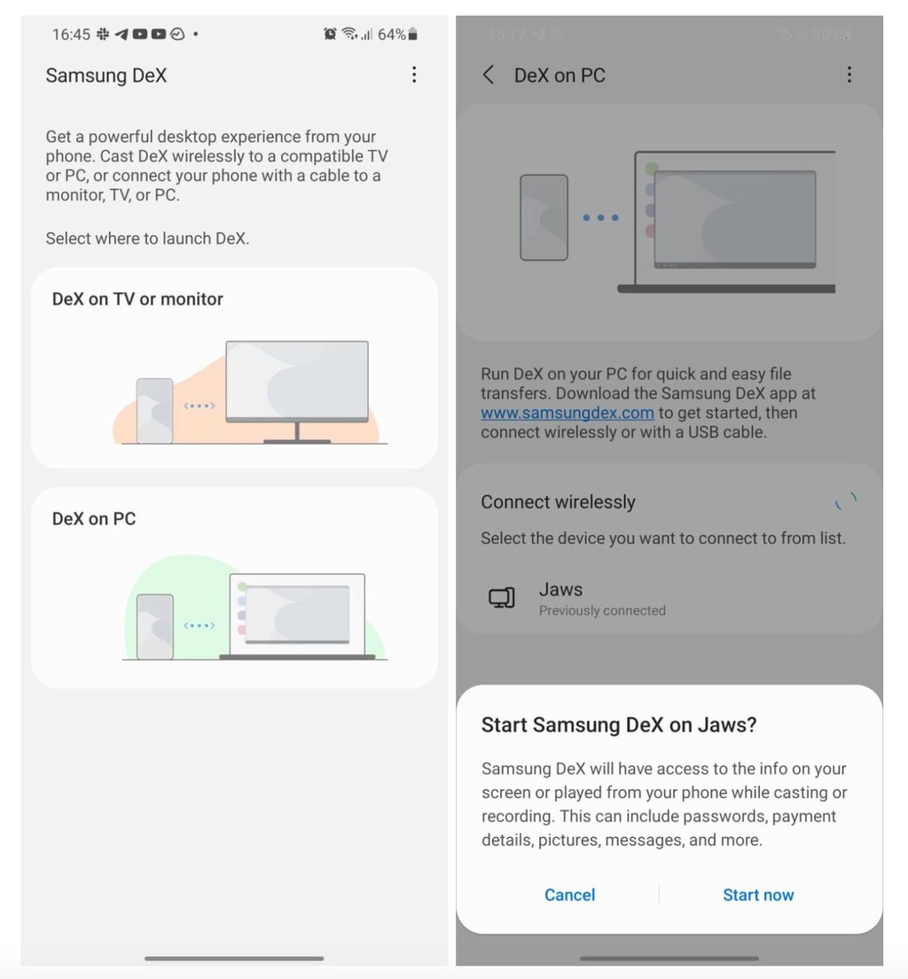 Samsung DeX en PC y sin cables los Galaxy S21 estrenan Android de escritorio en modo inalámbrico