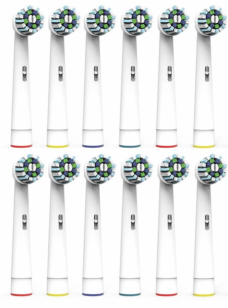 Oferta flash en Amazon: set de 12 cabezales de recambio compatibles con Oral B Cross Action por 8,49 euros