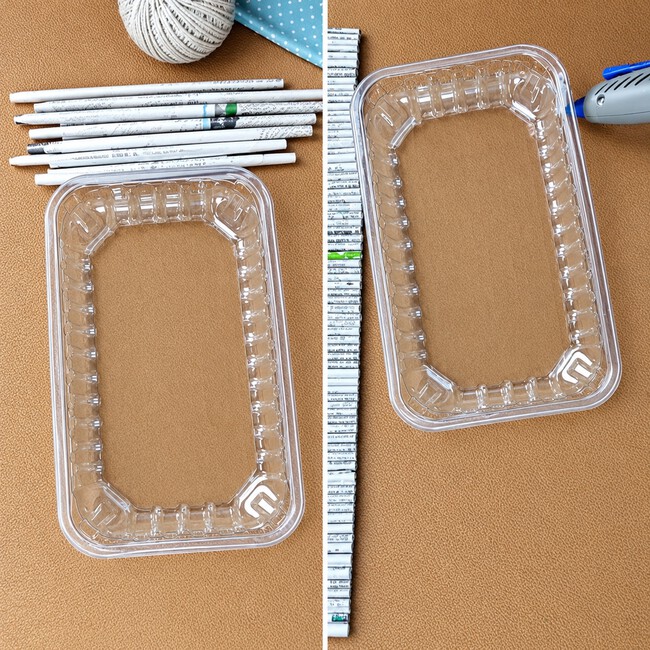 REUTILIZAR BANDEJAS DE PLASTICO