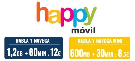 Happy Móvil renueva por completo su oferta prepago, nuevo bono de voz y datos incluido