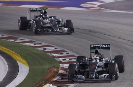 Mercedes F1 Gp Singapur 2015