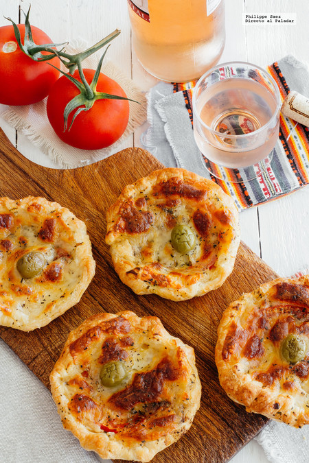 Tartaletas Caprese individuales. Receta de botana