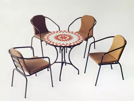 Set De Terraza Mosaico Peynal 75 4 De 4 Plaza