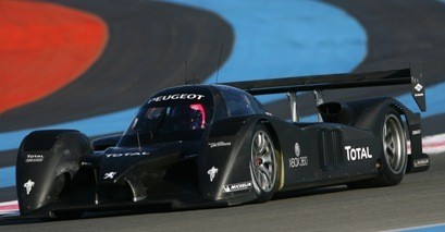 El Peugeot 908 de pruebas en el Paul Ricard