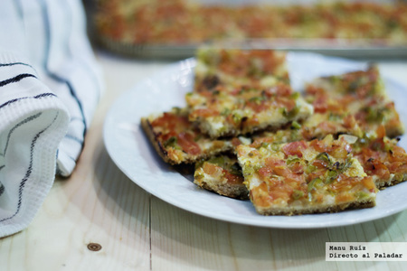 Coca de trempó. Receta