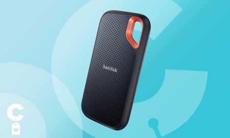 Veloz, ligero y seguro ante golpes, este disco duro SSD portable cuesta muy poco en Amazon: SSD SanDisk Extreme Portable SSD de 1 TB por 128 euros