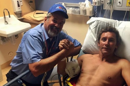 El sueño americano de Troy Bayliss se termina con una pierna rota