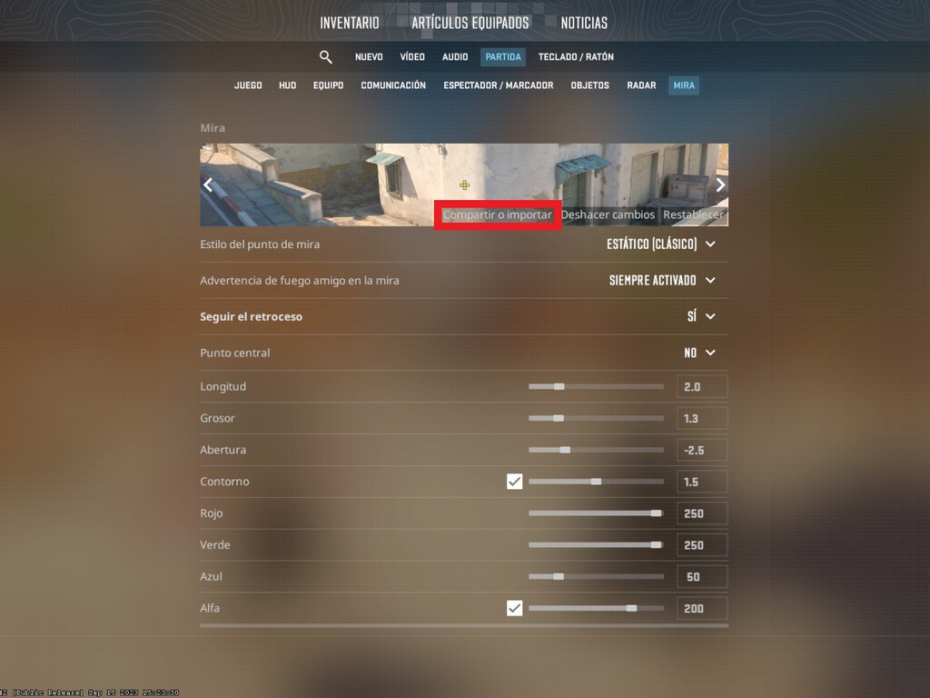 Códigos de las mejores miras de Counter-Strike 2 (CS2) que utilizan los ...