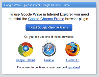 Chrome Frame podría llegar a otros navegadores