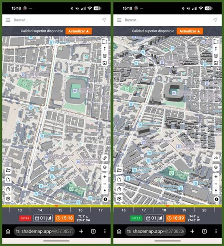 Shade Map Web
