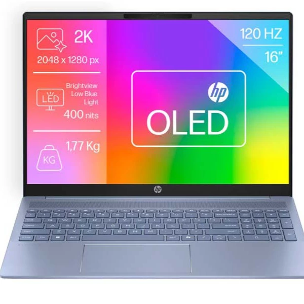 HP - Portátil HP Pavilion 16-af0001ns, Intel Core Ultra 5-125U, 16GB, 512GB SSD, 16' OLED, W11.