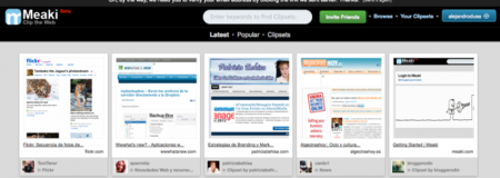 Al estilo Pinterest, Meaki clasifica tus sitios web favoritos