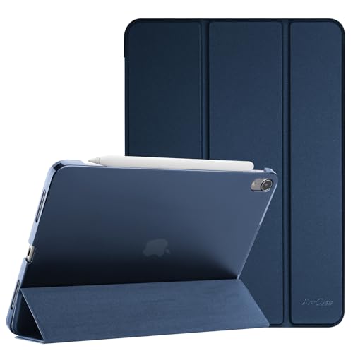 ProCase Funda para iPad Air 11" 2025 (M3) / 2024 (M2), Compatible con iPad Air 5ª Gen (2022) / 4ª Gen (2020) 10.9", Diseño Delgado y Ligero con Soporte para Lápiz, Modelos A3266 A3267 -Marina