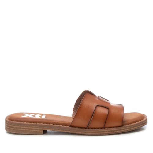 XTI - Sandalia Mujer Camel - Calzado Cómodo y Versátil - Moda casual - Modelo 13025003 (Talla 38)
