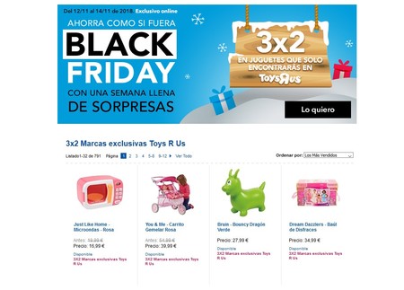 Promoción pre-Black Friday en Toys 'r us: 3x2 en sus marcas exclusivas