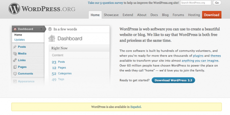 Y venga más novedades: ahora Wordpress 3.3