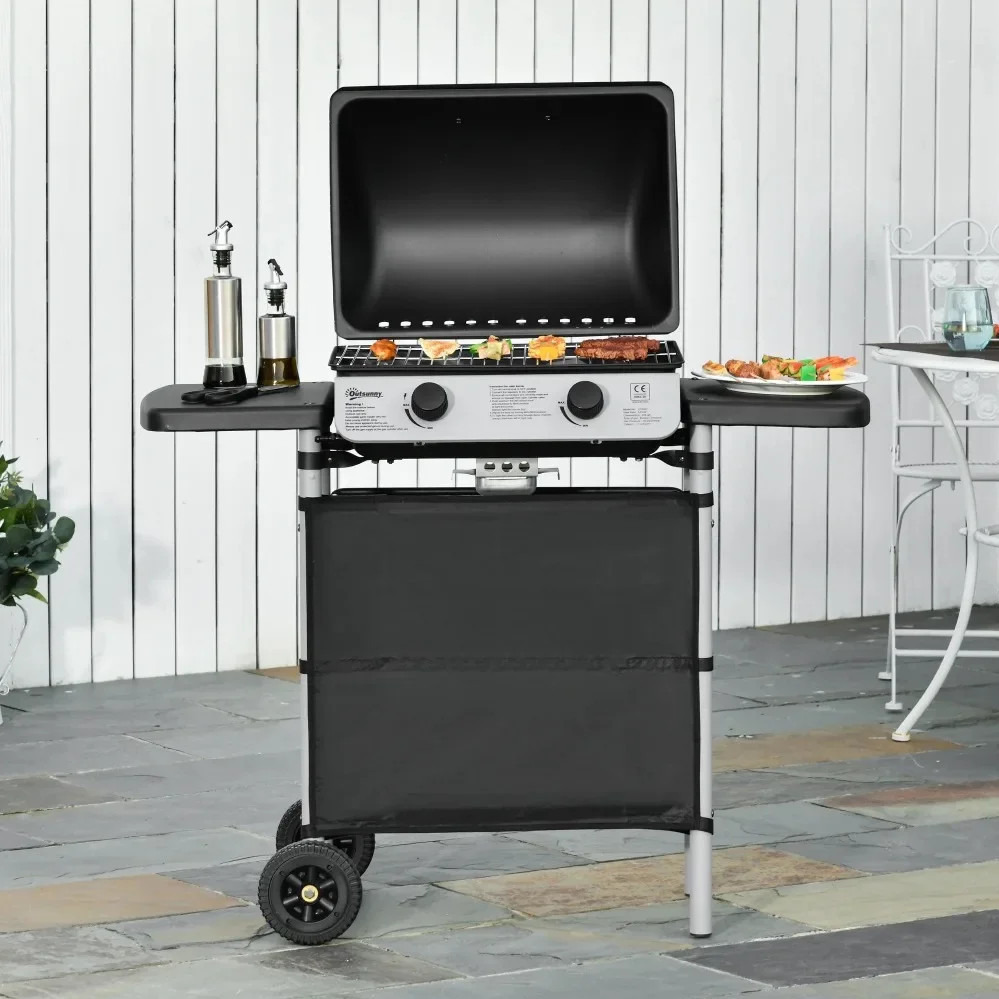 Barbacoa de gas con 2 quemadores de 5,6 KW