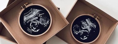 Una madre crea preciosos bordados con imágenes de ecografías 