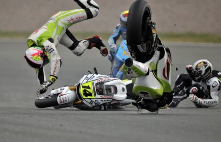 Randy De Puniet el día de su lesión