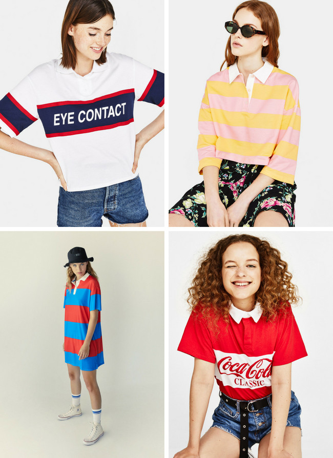 polos noventa low-cost rayas