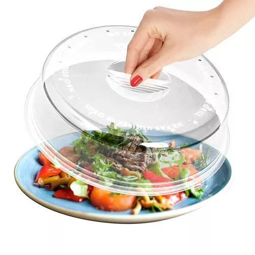Tapa microondas libre bpa para cocina - Tapa para microondas perfecta para proteger platos de comida - Tapadera microondas de 24 cm de diámetro - Fabricado en España