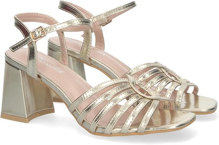 sandalias metalizadas