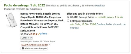 Power Bank Baseus 47 99 Euros Oferta 20 Por Ciento