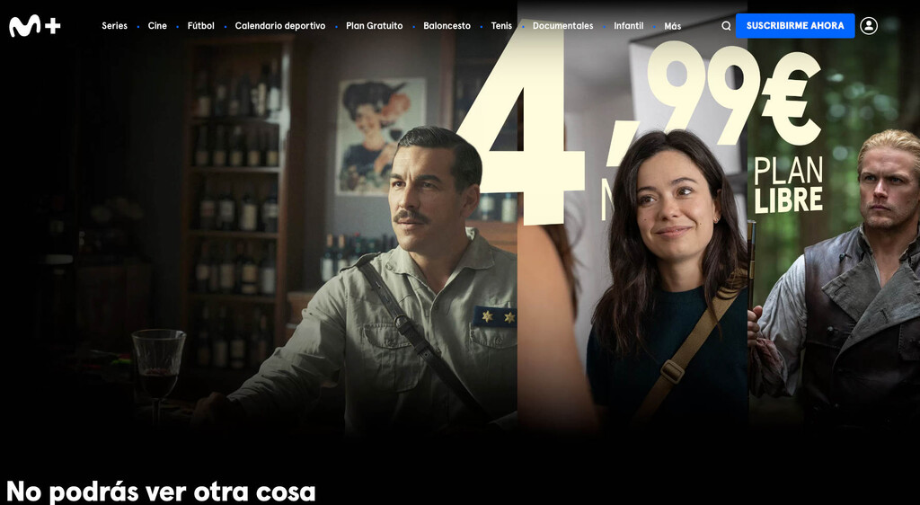Movistar Plus+ cada vez más barato. La plataforma lanza un nuevo paquete de suscripción de cine y series por un precio irrisorio