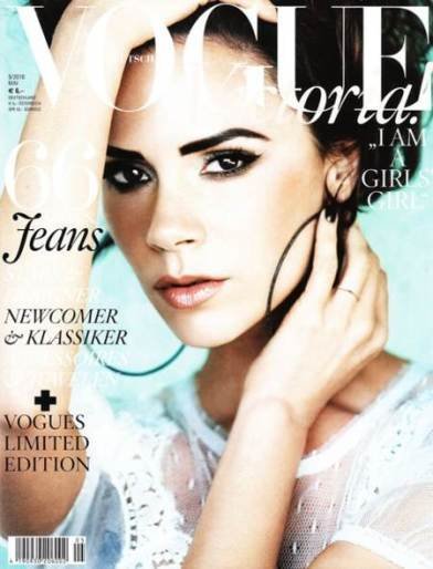 Victoria Beckham en la portada de Vogue Alemania, Mayo 2010