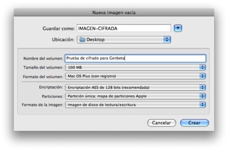Cifrado Mac OS X