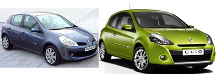 Renault Clio  nuevo y viejo
