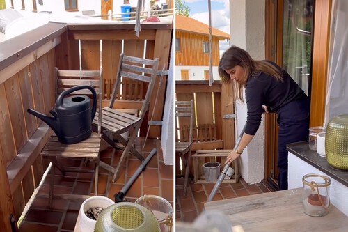 Antes y después terraza