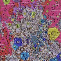 4.500 millones de años en un vistazo: el asombroso mapa de la luna que traduce cada impacto y volcán en un código fascinante