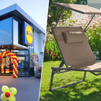 Hoy en Lidl la tumbona plegable con parasol que cabe en cualquier terraza o balcón