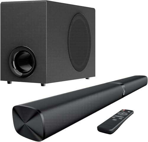 GarageRock Barra de Sonido con Subwoofer para TV, 110W 
