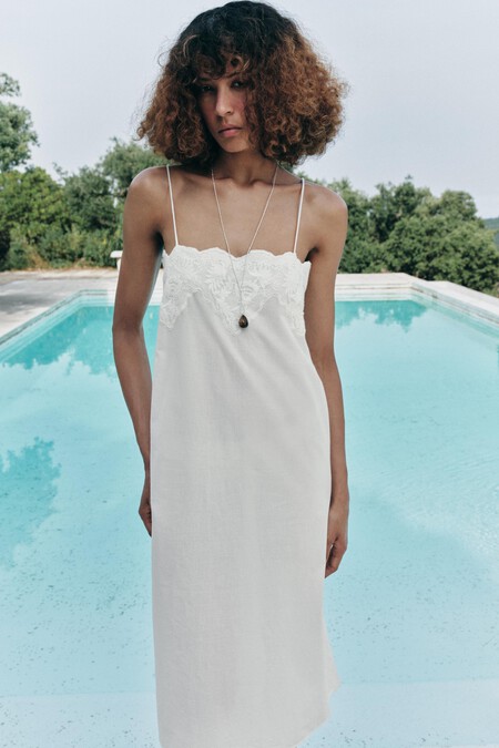 Vestido blanco de Zara