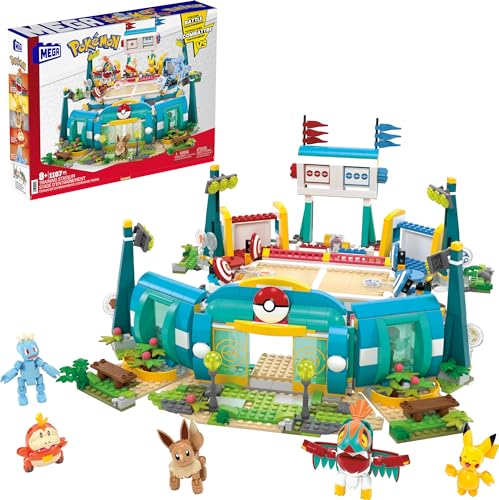 MEGA, Pokémon, Estadio Entrenamiento, Bloques Construcción, Juguetes Armables