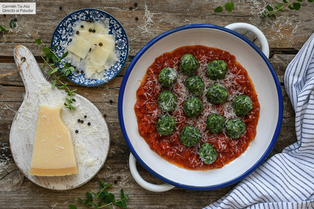 Malfatti or Italian Spinach and Cheese Dumplings