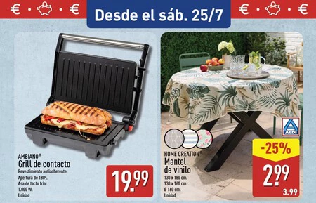 Folleto Aldi Manteles Antimanchas