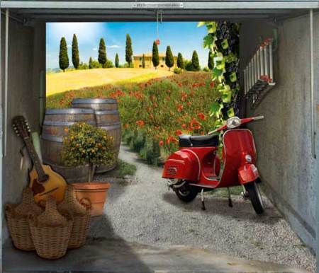 Unas puertas de garaje diferentes