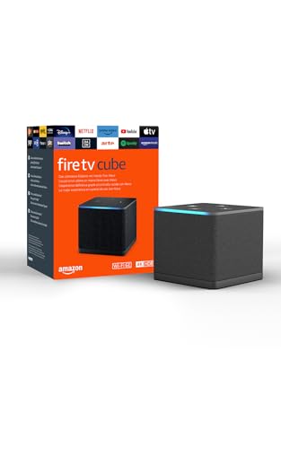 Amazon Fire TV Cube (Última generación) | Reproductor multimedia en streaming con control por voz a través de Alexa, Wi-Fi 6E y Ultra HD 4K