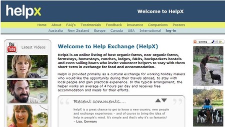 HelpX y otras buenas ideas para conseguir alojamiento gratuito cuando viajas