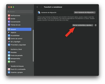 Mac コンテンツ設定の削除 Sonoma
