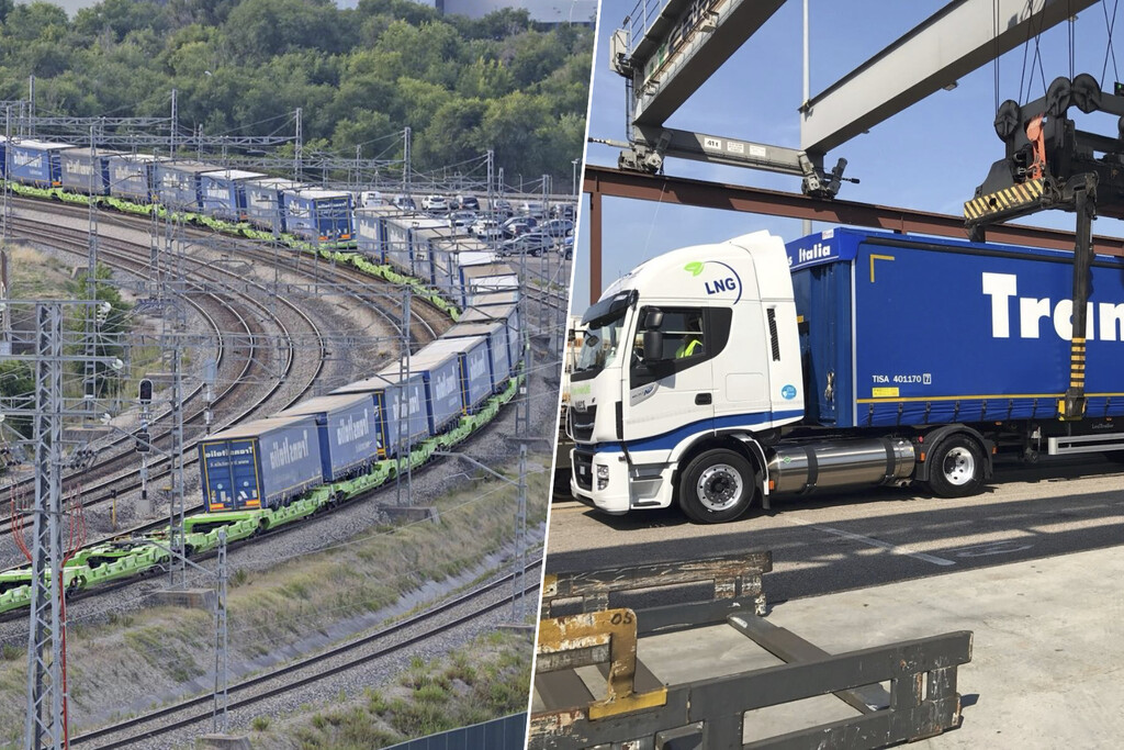 Un camión sale de Italia y llega a Madrid sin tocar el suelo. No es magia, se llama autopista ferroviaria y ya está funcionando