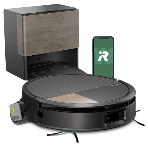 iRobot Roomba MAX 705 Combo con Base AutoWash multifunción y Agua Caliente, Rodillo de fregado PowerSpin Extensible, Cubierta Protectora, cepillos Dobles, fregado y Secado con Calor, LiDAR 3D con IA_N