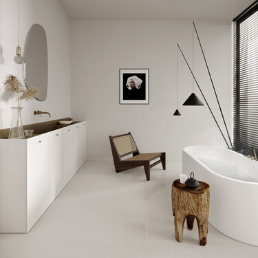 Cuartos de baños sin azulejos; ventajas, inconvenientes e inspiración para nuestros baños 