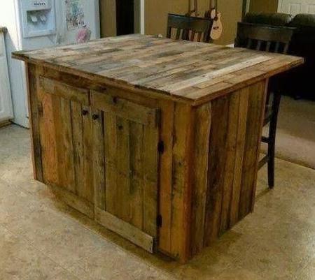 Ideas low cost para disponer de una isla de cocina Cocina de isla creativo Metal