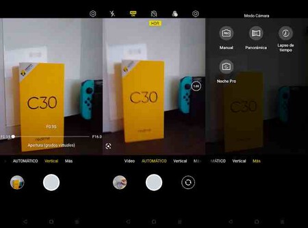 Interfaz Camara Realme