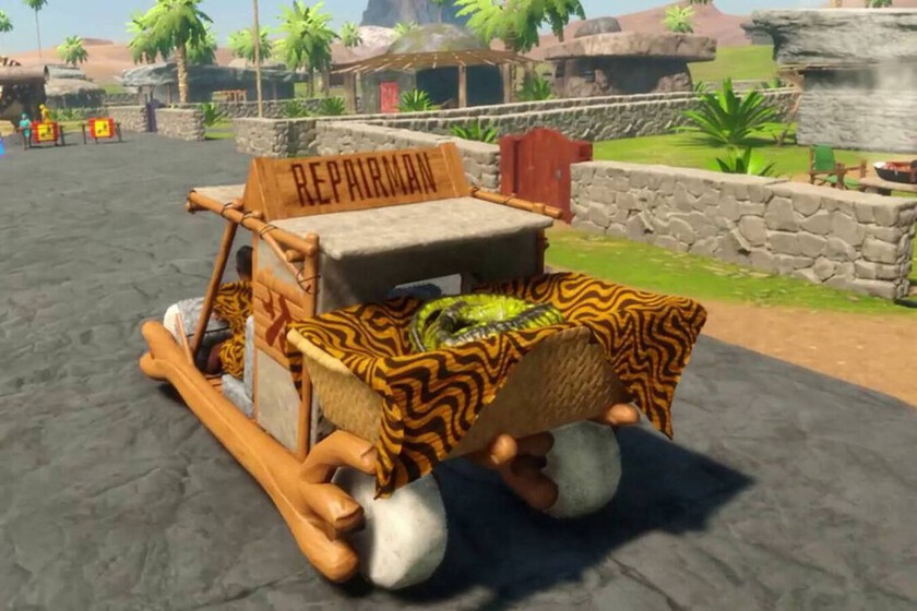 Este loco simulador de reparaciones parece extraído de Los Picapiedra y te permite usar a los dinosaurios como herramientas